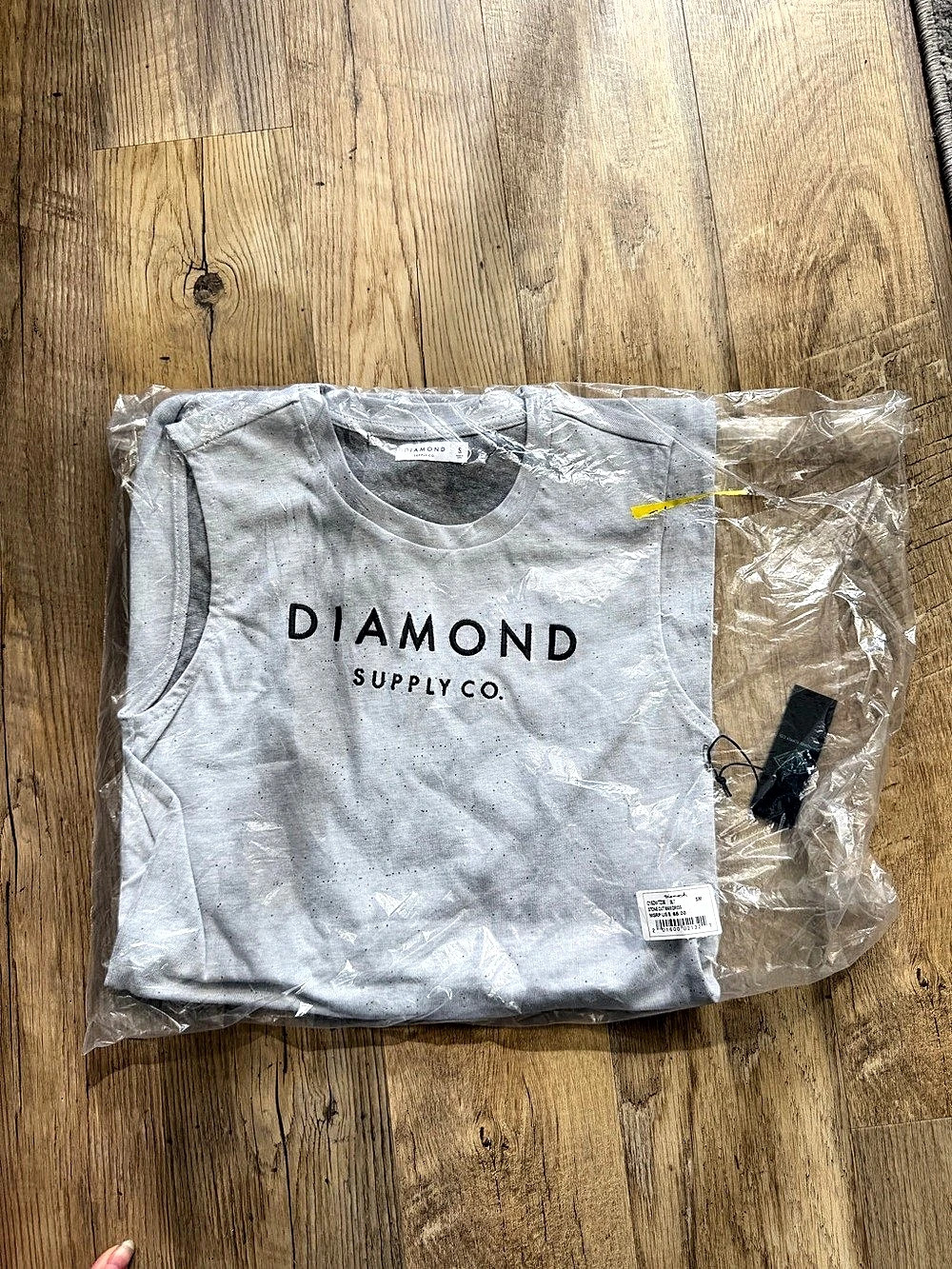 Diamond Supply Co. OG Script Tee. Gray Size Small NWT